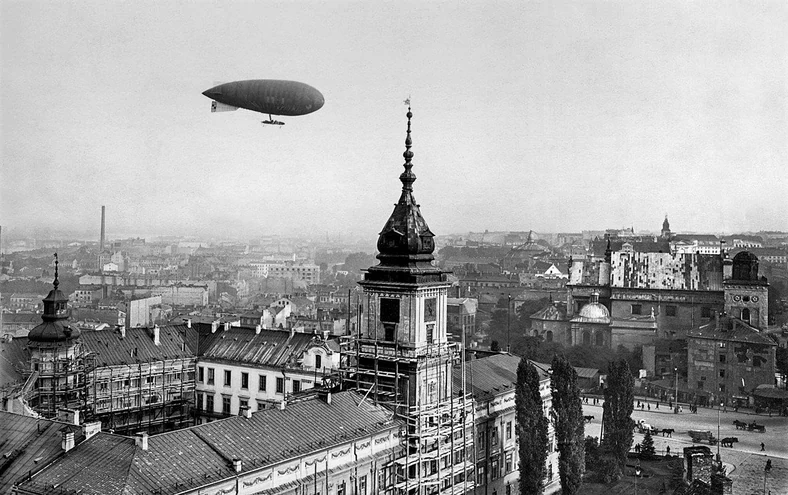 Sterowiec Lech nad Warszawą, 1926 r.