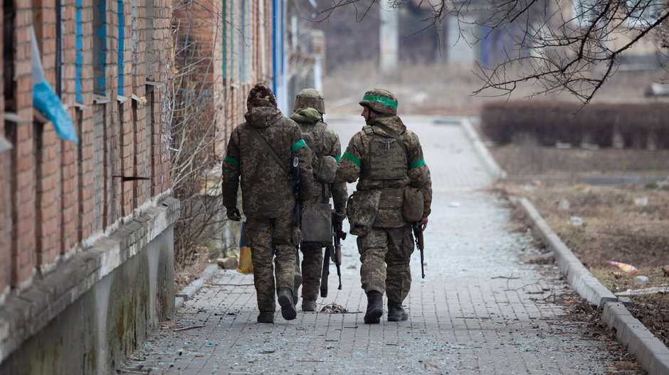 Ukraińscy żołnierze w Bachmucie