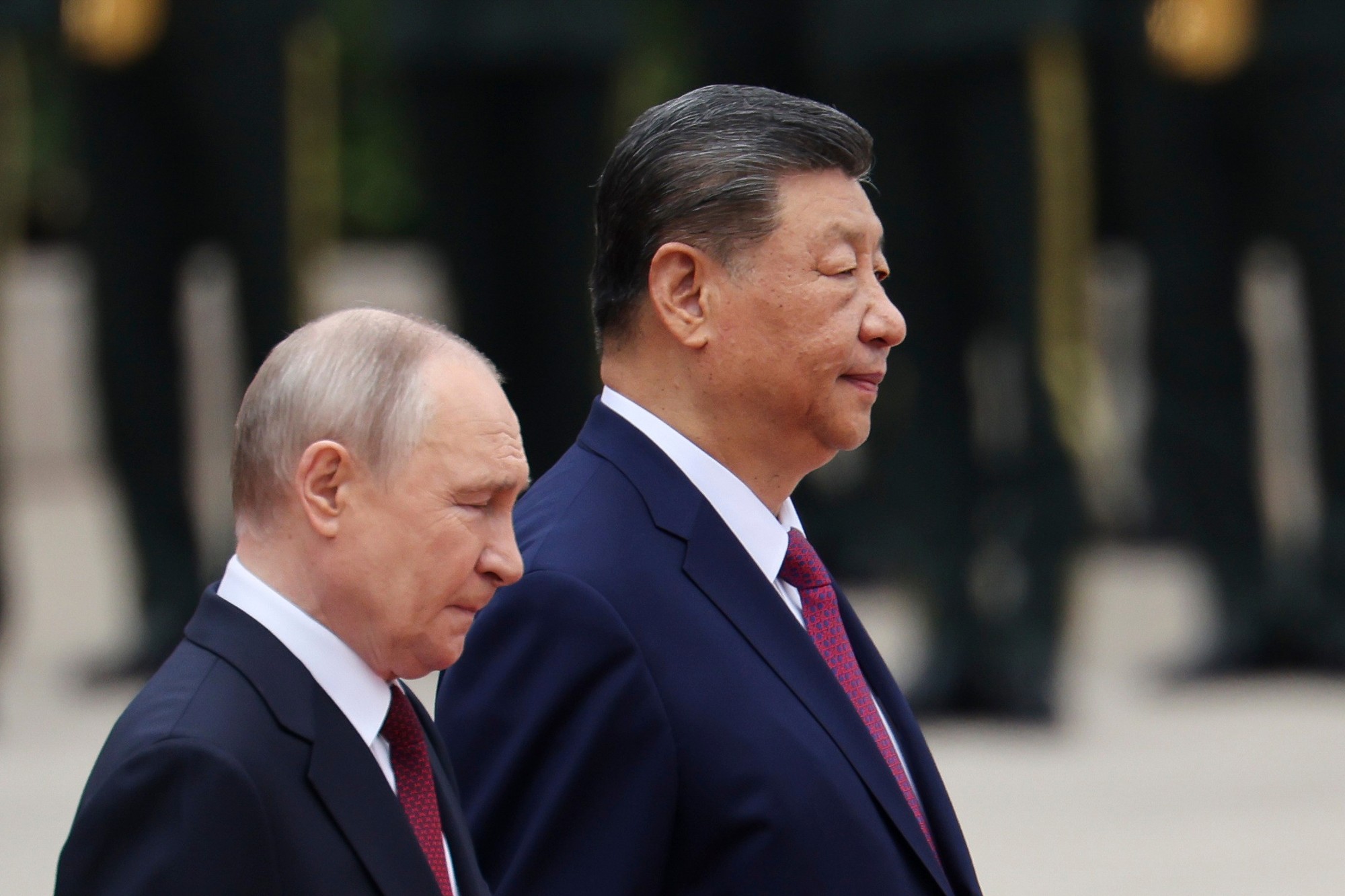 Ruský prezident Vladimir Putin a čínsky prezident Si Ťin-pching.