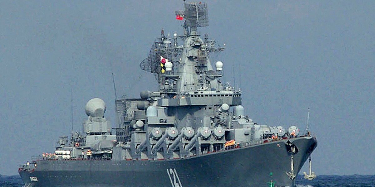 Krążownik "Moskwa" w 2013 r.