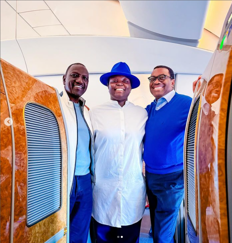 President William Ruto, President of the African Development Bank Group, Akinwumi Adesina and his photographer Tolani Alli