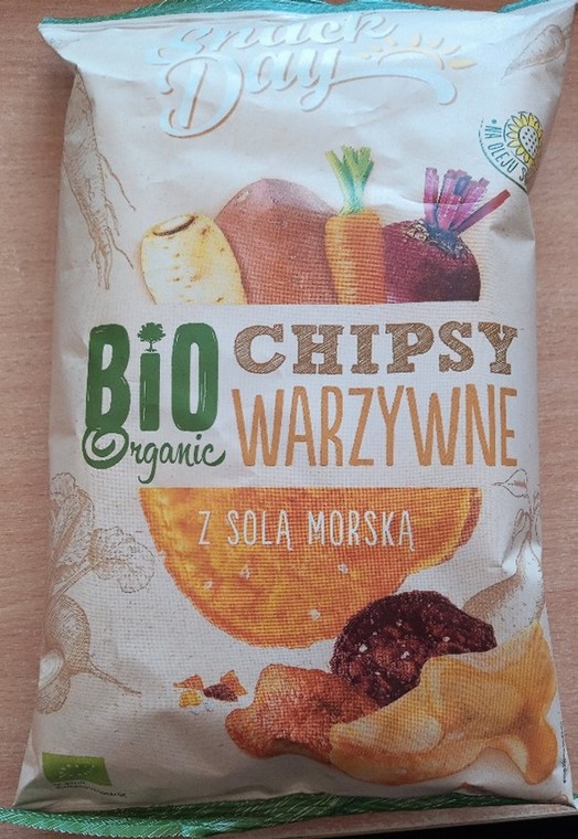 Chipsy warzywne z solą morską