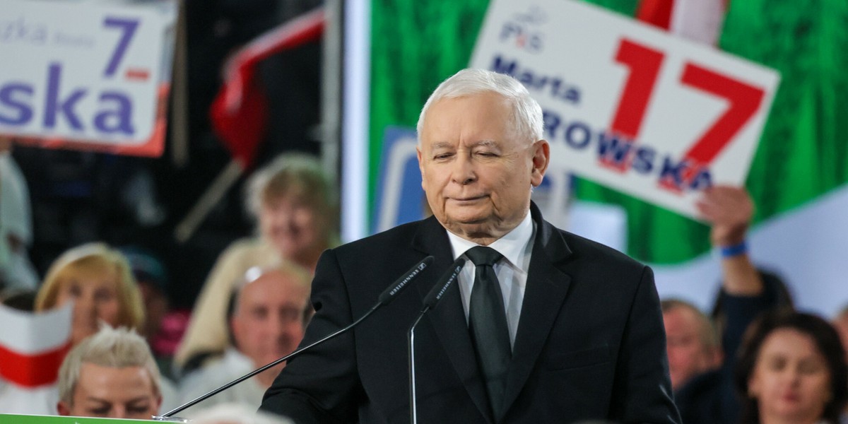 Jarosław Kaczyński w Przysusze