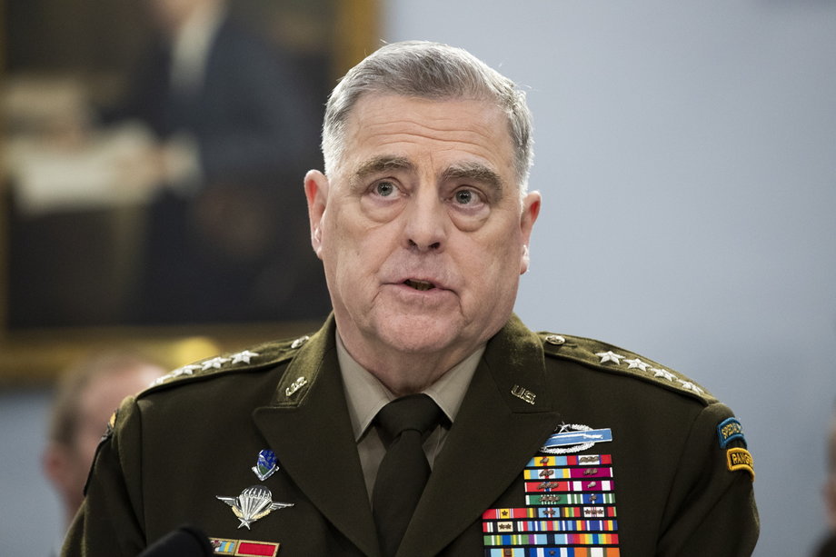 Przewodniczący Połączonych Sztabów Wojskowych, gen. Mark Milley.
