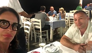 Milena Kačavenda sa bivšim mužem 