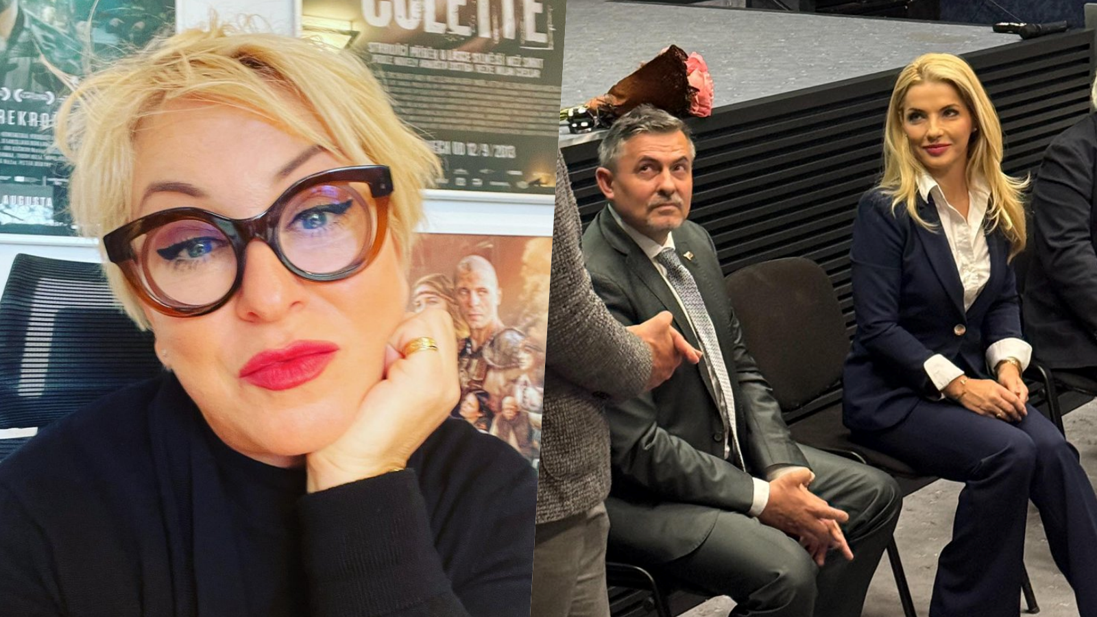 Producentka Wanda Hrycová, generálny tajomník služobného úradu MK SR Lukáš Machala a ministerka kultúry SR Martina Šimkovičová.