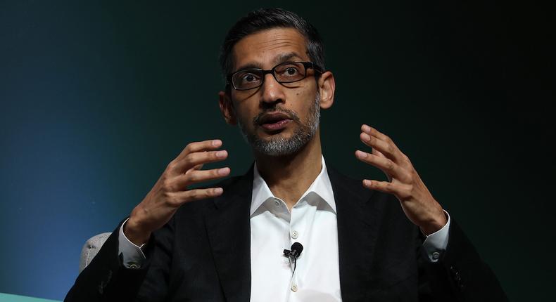 Google CEO Sundar Pichai, whose company is racing to figure out AI.Justin Sullivan/Getty
