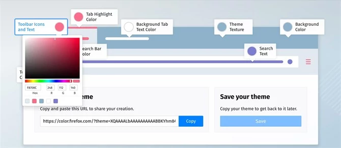 Firefox Color pozwala dostosować kolory przeglądarki