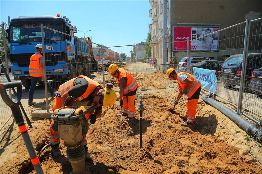 Przebudowa ulic Tramwajowej i Wierzbowej potrwa do końca sierpnia