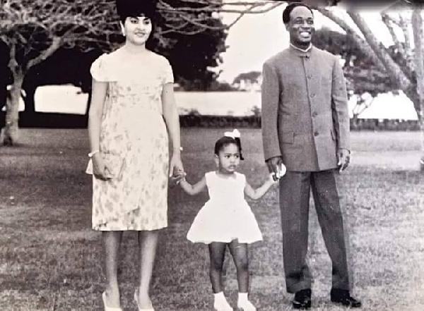 Kwame Nkrumah and his wife, Fathia