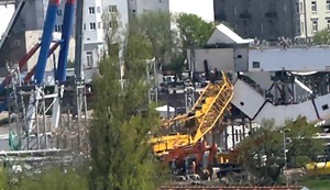 Pao kran na gradilištu kod Brankovog mosta 