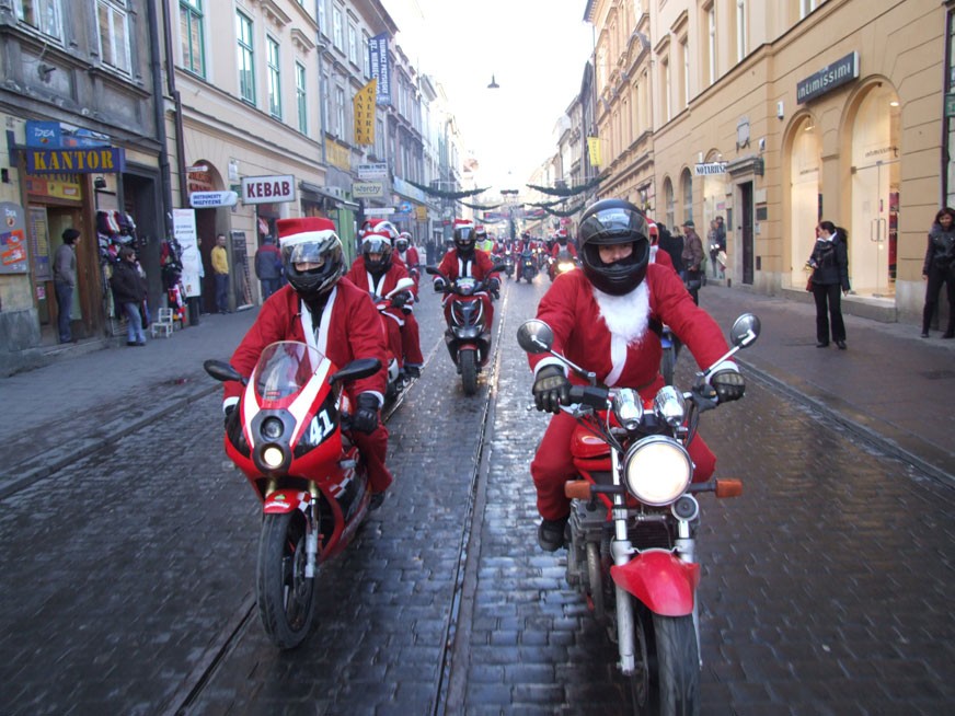 MIKOŁAJKI MOTOCYKLOWE W KRAKOWIE '2008