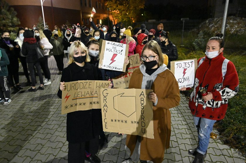 Protest przeciwko zaostrzeniu prawa aborcyjnego