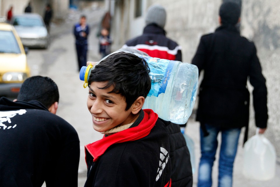 SYRIA DAMASCUS CONFLICT WATER CRISIS (Water crisis in Damascus)