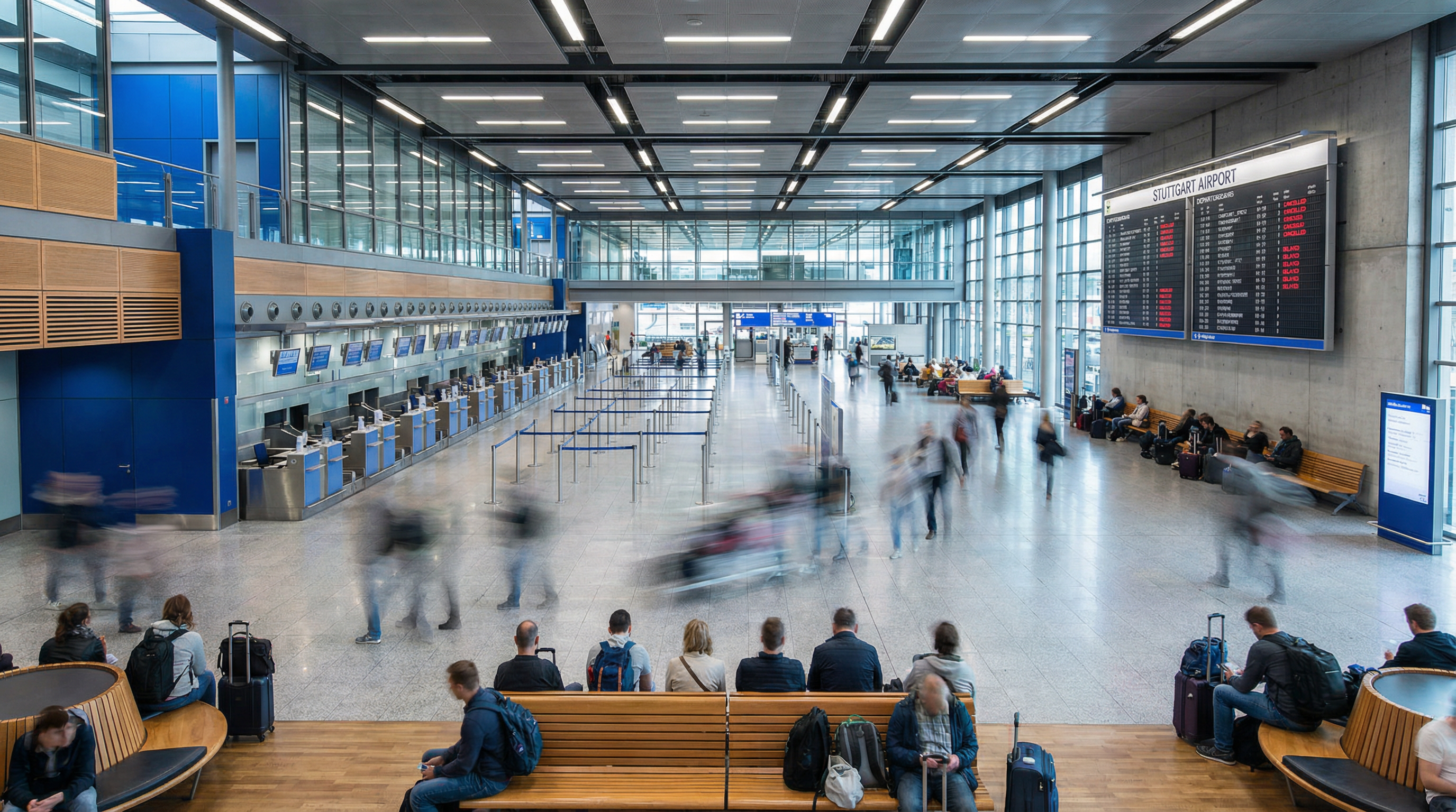 18 Flüge gestrichen - Lufthansa-Warnstreik legt Stuttgart lahm