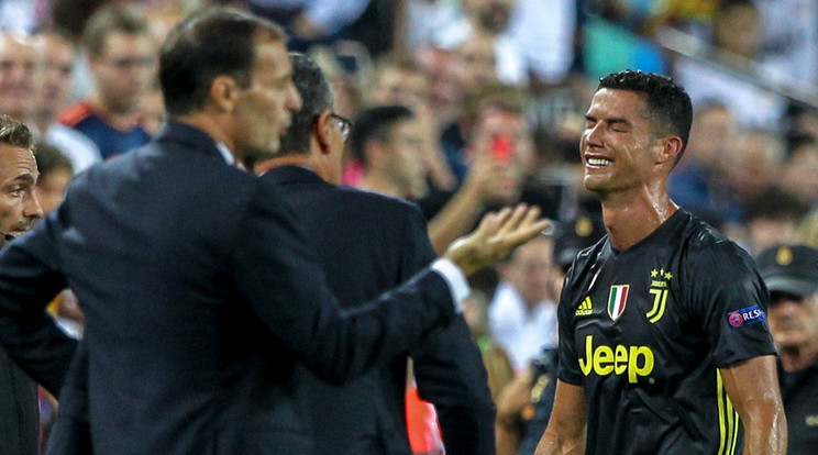 Cristiano Ronaldo hisztizve vonult az öltözőbe/Fotó: Profimedia-Reddot