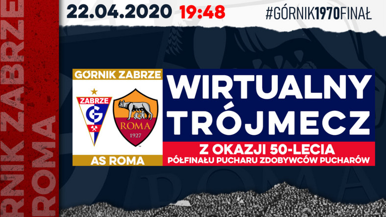 Górnik Zabrze - AS Roma. Mecz na wirtualnej murawie