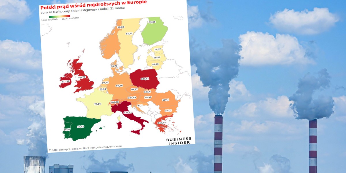 Prąd z węgla z powodu opłat za emisję CO2 znacząco podraża ceny energii w Polsce. Na zdjęciu Elektrownia Bełchatów