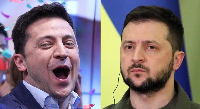 Ukrainian President Volodymyr Zelenskyy went from a comedian to a wartime president in just three years.