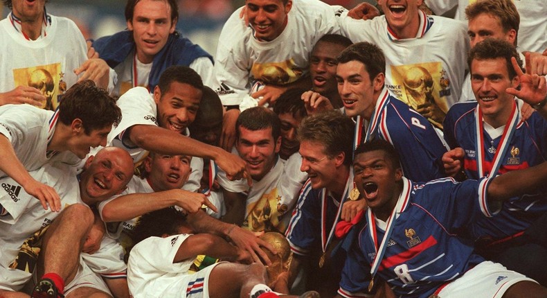 France was the last host nation to win the World Cup in 1998.Getty/Lutz Bongarts