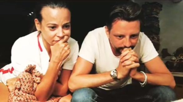 Anna Mucha z mężem