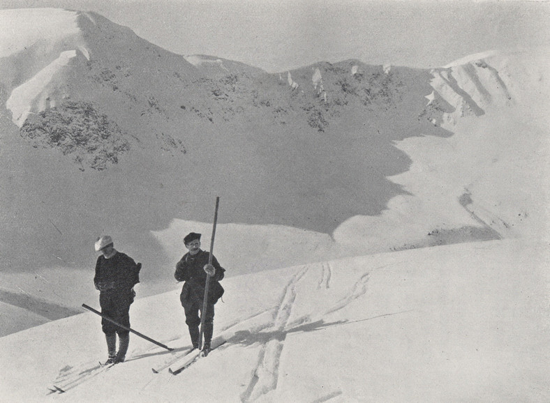 Mieczysław Karłowicz na przełęczy Zawory, Tatry