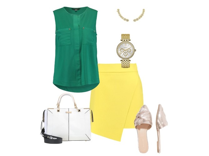 Żółty kolorem lata 2017. STYLIZACJE