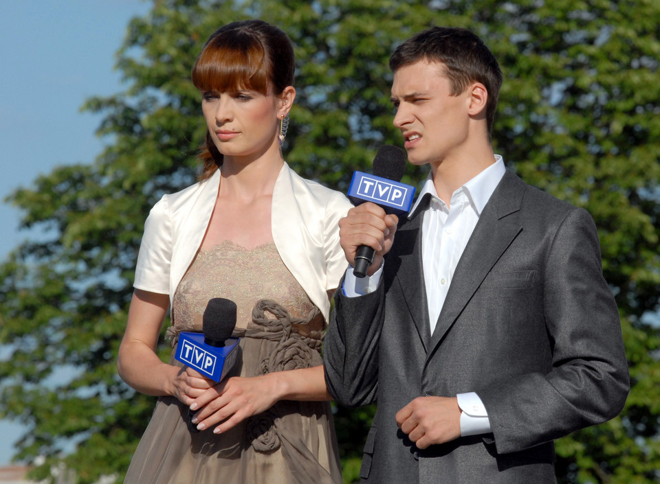 Paulina Chylewska i Mateusz Damięcki na koncercie ku czci bł. ks. Jerzego Popiełuszki