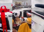 Davido and Chioma  surprised with new car as wedding gift (VIDEO)