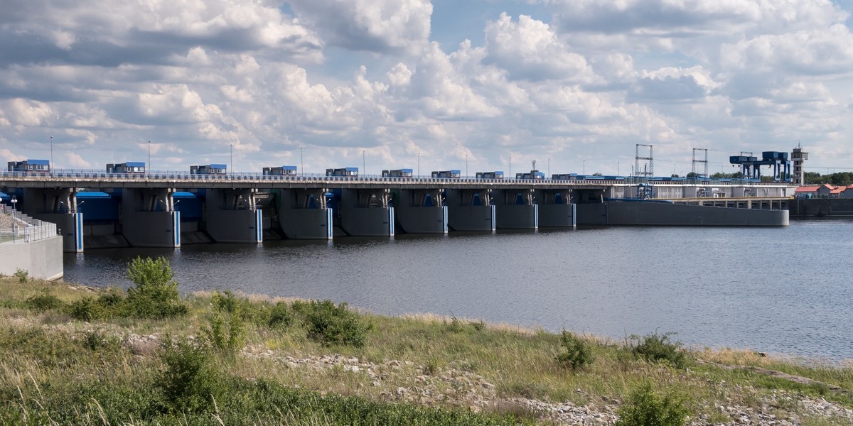 Na zdjęciu Elektrownia Wodna we Włoclawku