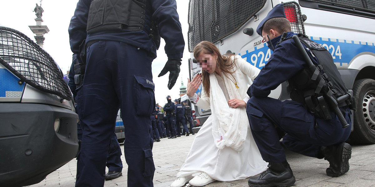 Strajk przedsiębiorców. Policja użyła gazu