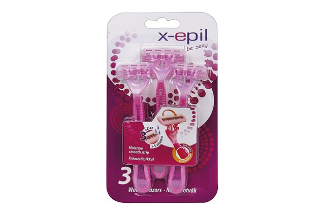 X-Epil Eldobható női borotva 3 pengés (3 db) 699 Ft