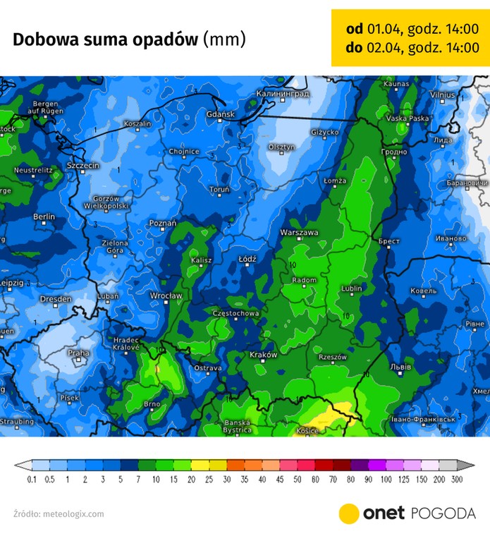 Koniec świąt przyniesie wędrówkę frontu i miejscami dość intensywne opady i burze