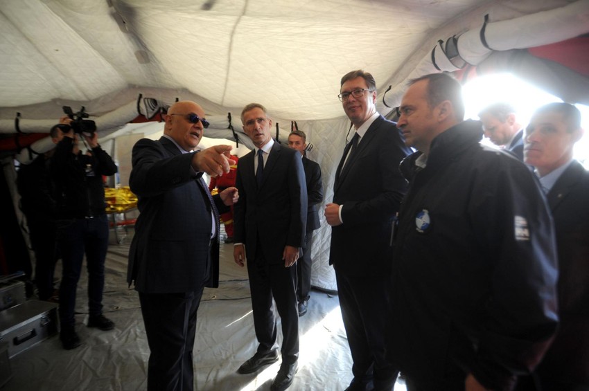 Vučić i Stoltenberg u Mladenovcu