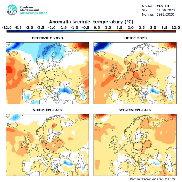 Temperatura będzie też wyraźnie niższa względem poprzednich lat