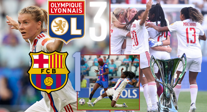 Social media reactions as Lyon Women defeat Barcelona Femeni to lift UEFA Womens Champions league trophy