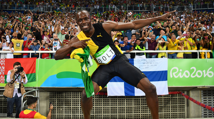 Usain Bolt a riói olimpián is három aranyérmet nyert /Fotó: AFP