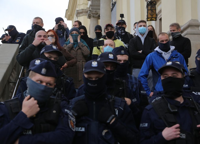 Protest Warszawa.