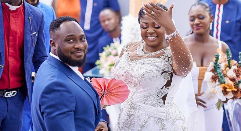 Tracey Boakye and her husband, Frank Badu