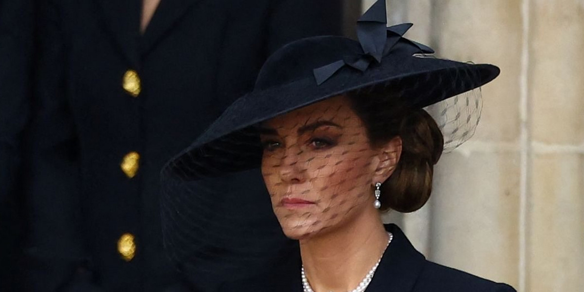 Księżna Kate na pogrzebie królowej Elżbiety II.