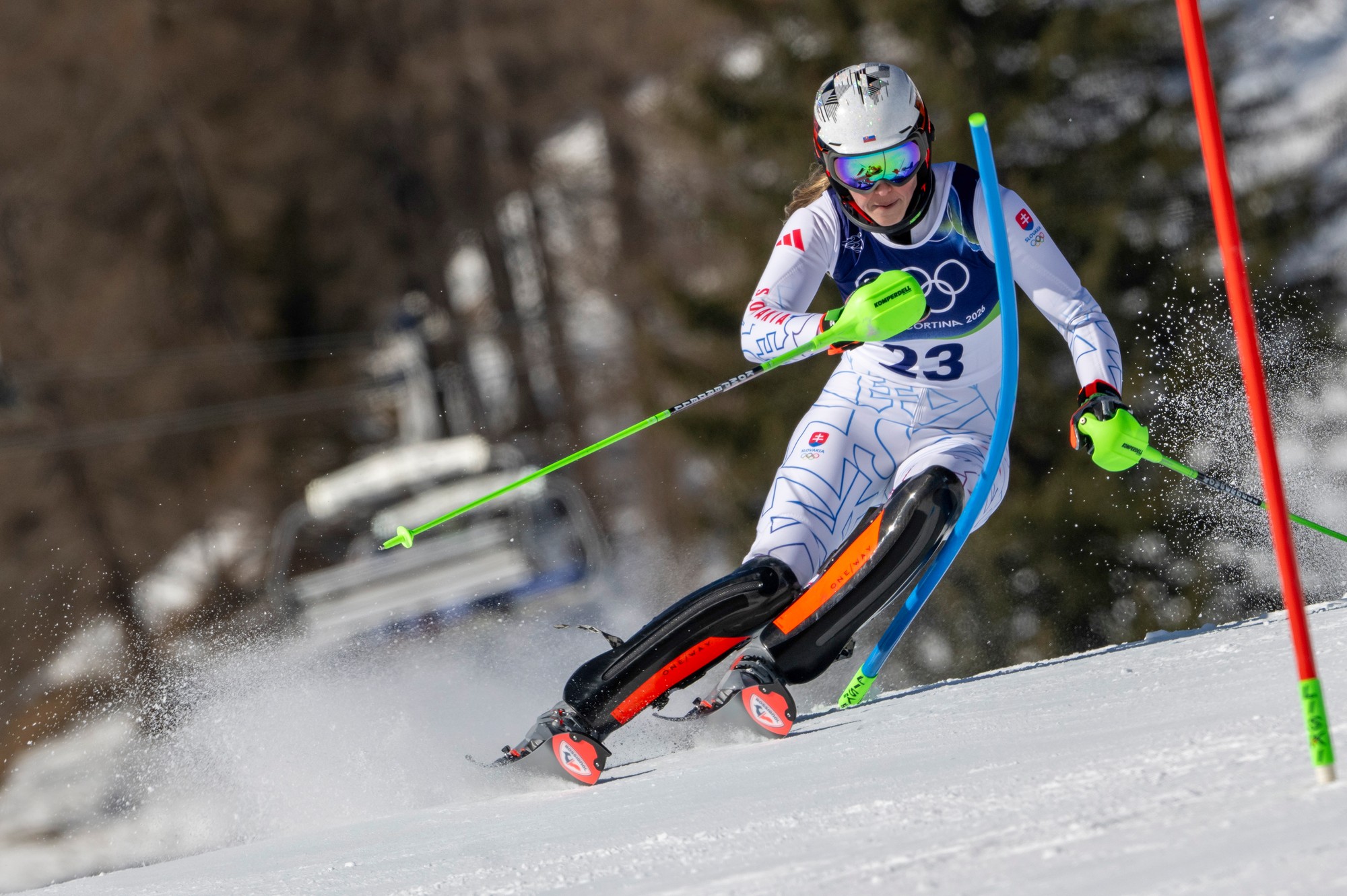 Slovenská lyžiarka Petra Vlhová na ZOH 2026.