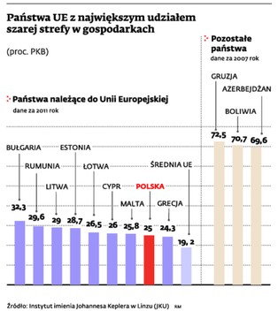 Szara strefa lekiem na kryzys w Europie. A Polska jest tutaj w czołówce
