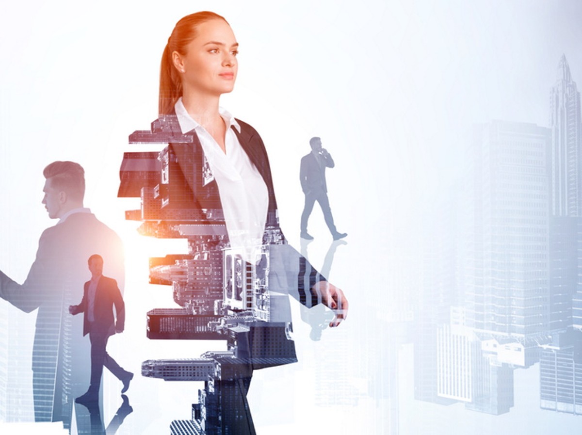 Kobieta. Bizneswoman. Liderka. Kobieta sukcesu.