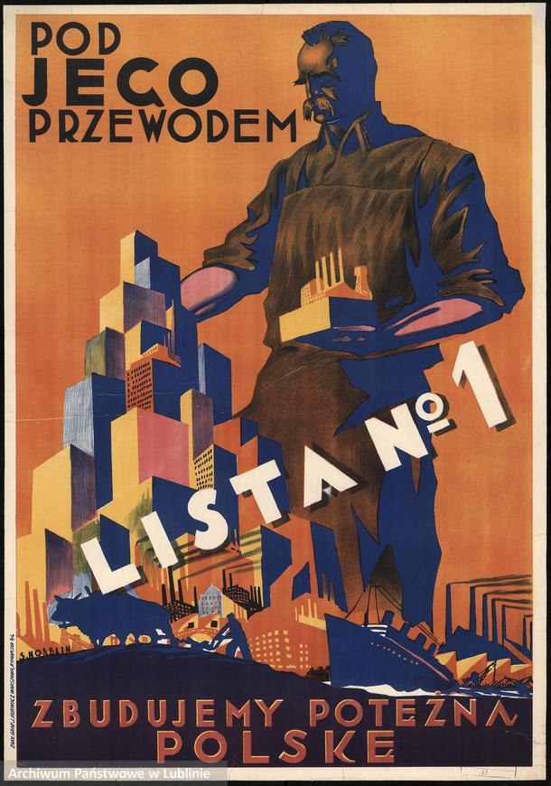 plakat, XX-lecie, międzywojnie, propaganda