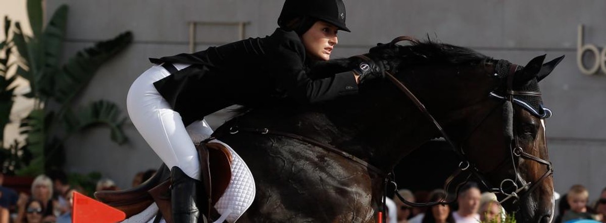 Jessica Springsteen podczas zawodów w Monako