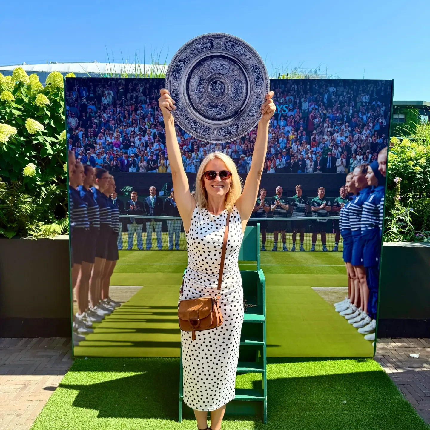 Jana Hospodárová na Wimbledone. 
