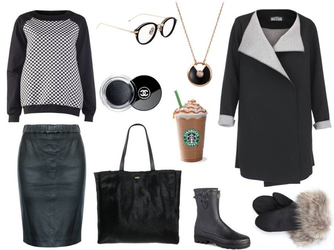 W czerni od stóp do głów - STYLIZACJE na jesień 2014