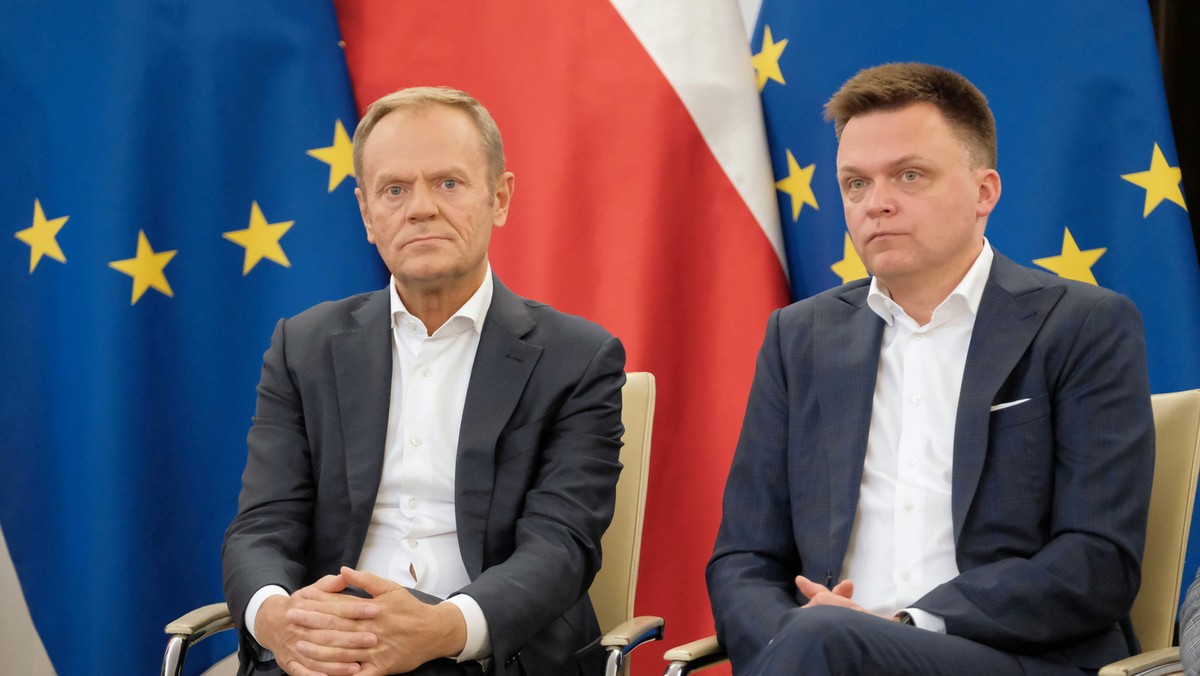 Donald Tusk i Szymon Hołownia