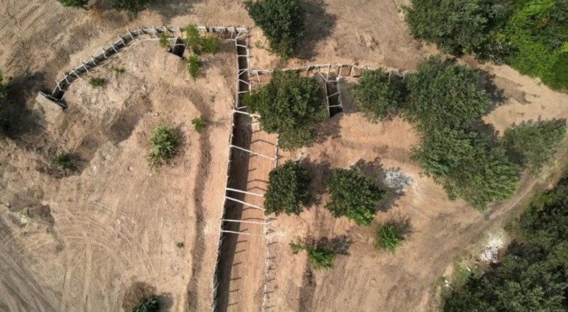 Widok z góry na obiekt