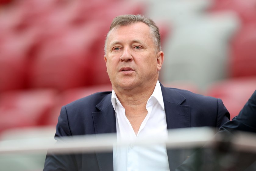 Prezes PZPN Cezary Kulesza og.ląda trening reprezentacji